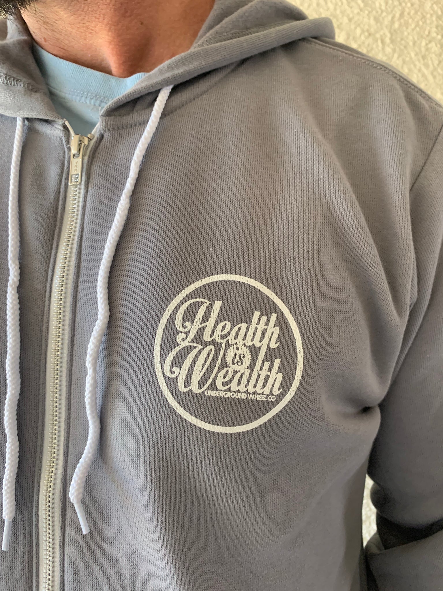 Health is Wealth hoodie UNDERGROUND WHEEL COMPANY